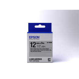 Epson tarrakasetti metalli - LK-4SBM metalli musta hop. 12 9