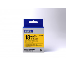 Epson tarrakasetti vahva liima - LK-5YBW vahva liima musta kelt. 18 9