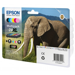 Epson Elephant Multipack 6-colours 24XL Claria Photo HD Ink