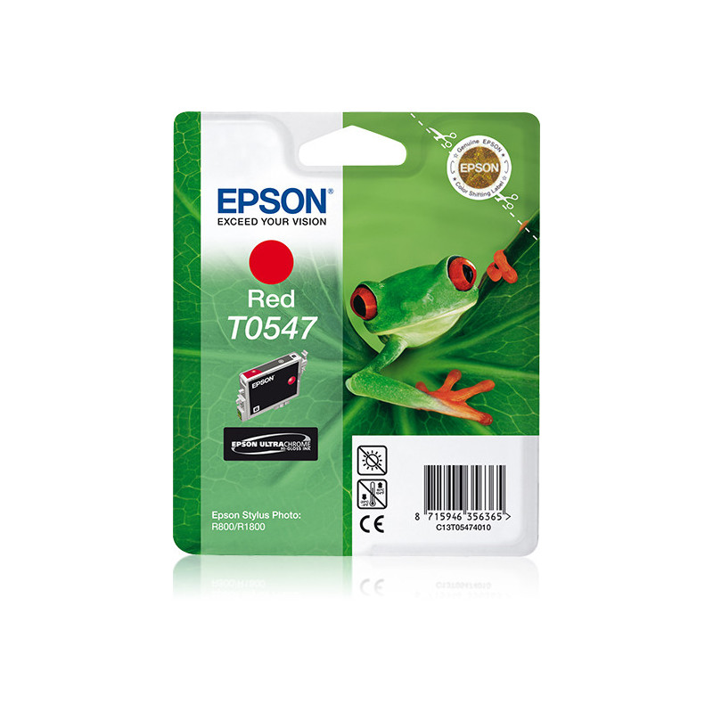 Epson Yksittäispakkaus, punainen T0547 UltraChrome Hi-Gloss