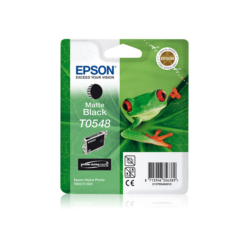 Epson Yksittäispakkaus, mattamusta T0548 UltraChrome Hi-Gloss