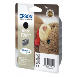Epson Teddybear Yksittäispakkaus, musta T0611 DURABrite Ultra -muste