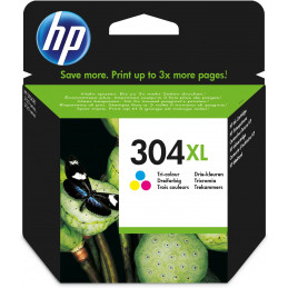 HP 304XL mustekasetti Alkuperäinen Korkea (XL) värintuotto Syaani, Magenta, Keltainen