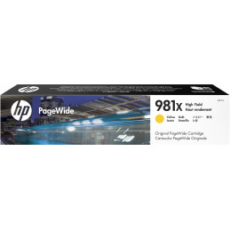 HP 981X mustekasetti Alkuperäinen Korkea (XL) värintuotto Keltainen