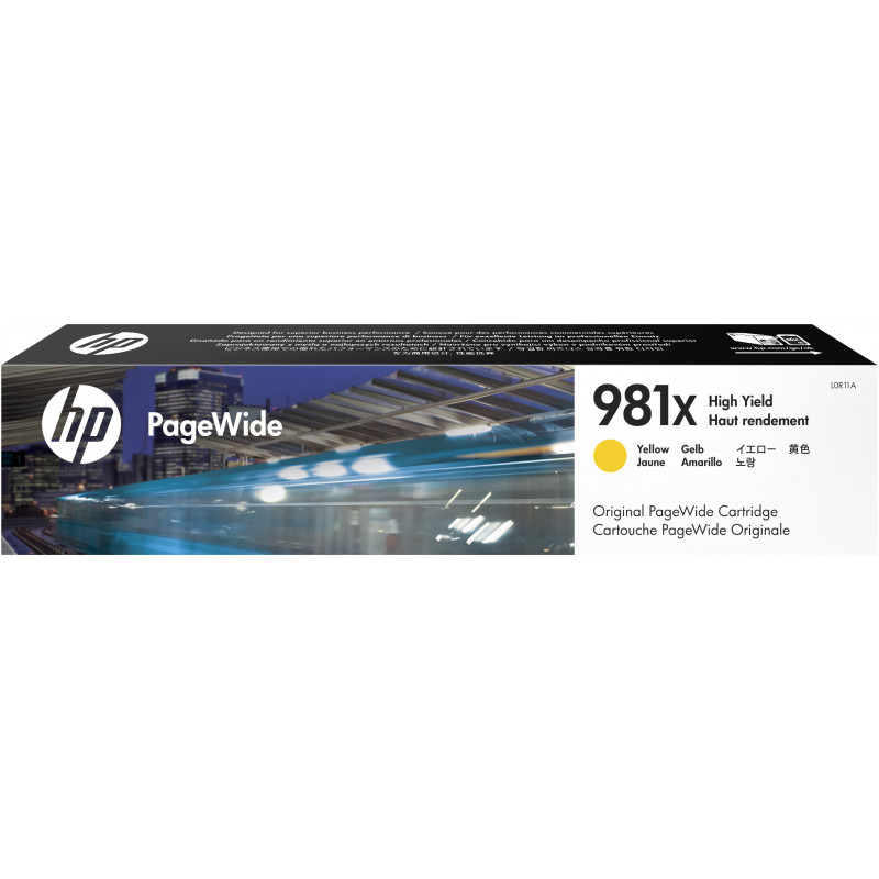 HP 981X mustekasetti Alkuperäinen Korkea (XL) värintuotto Keltainen