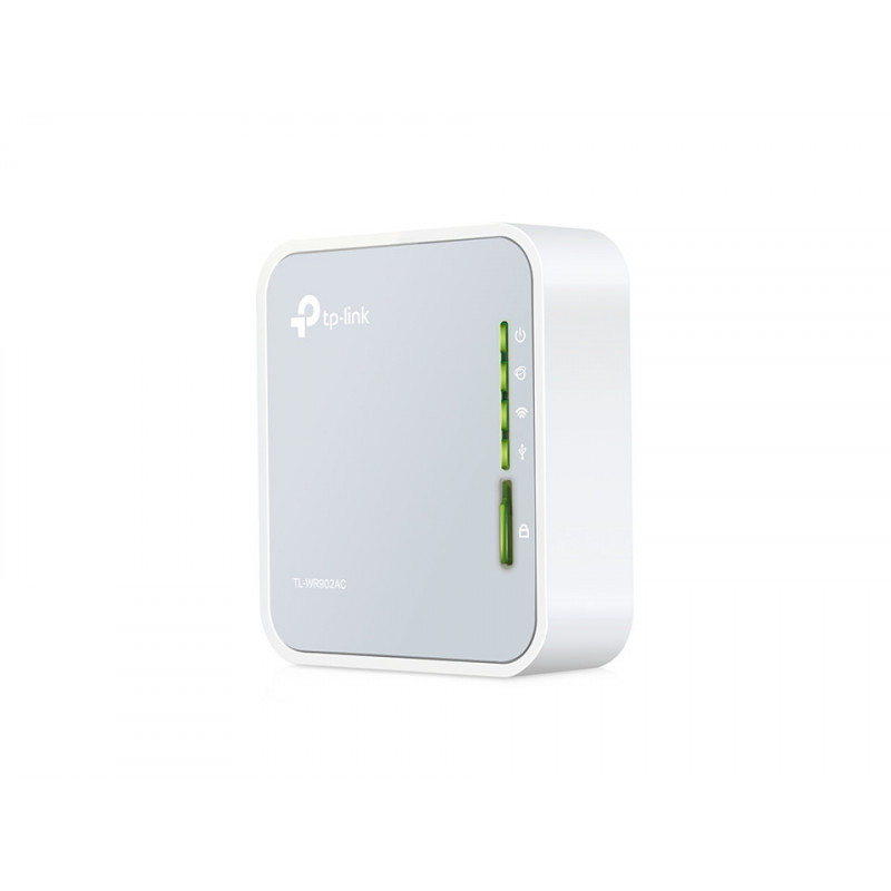 TP-LINK TL-WR902AC langaton reititin Nopea Ethernet Kaksitaajuus (2,4 GHz 5 GHz) 3G 4G Valkoinen