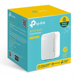 TP-LINK TL-WR902AC langaton reititin Nopea Ethernet Kaksitaajuus (2,4 GHz 5 GHz) 3G 4G Valkoinen