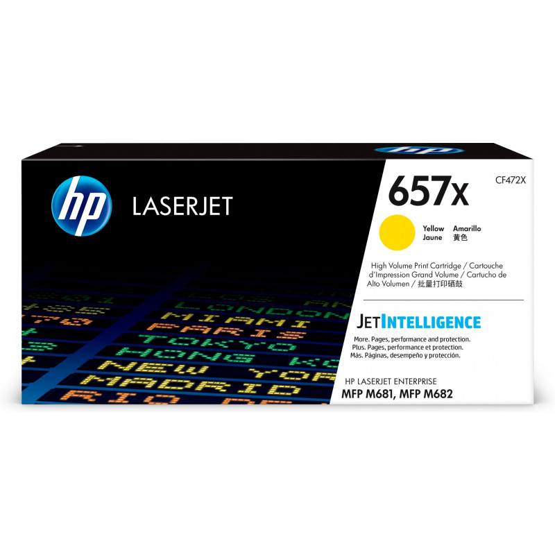 HP 657X värikasetti 1 kpl Alkuperäinen Keltainen