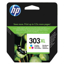 HP 303XL High Yield Tri-color Original mustekasetti Alkuperäinen Korkea (XL) värintuotto Syaani, Magenta, Keltainen