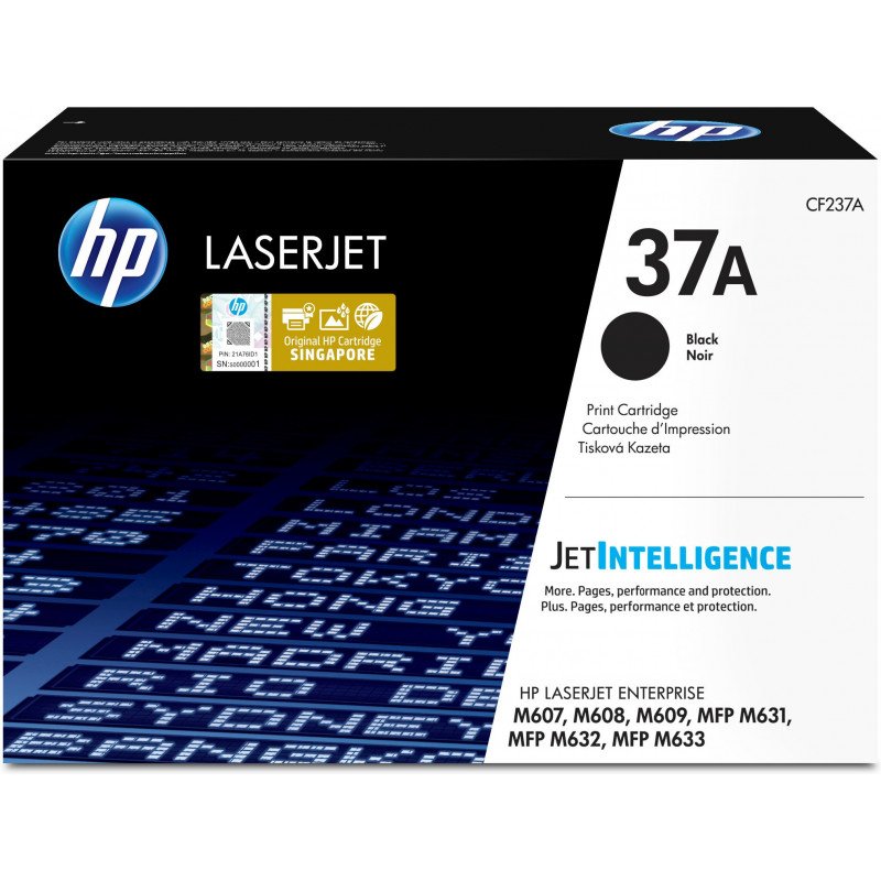 HP 37A värikasetti 1 kpl Alkuperäinen Musta