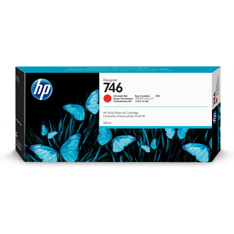 HP 746 mustekasetti Alkuperäinen Punainen