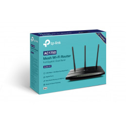 TP-LINK Archer A7 langaton reititin Gigabitti Ethernet Kaksitaajuus (2,4 GHz 5 GHz) Musta