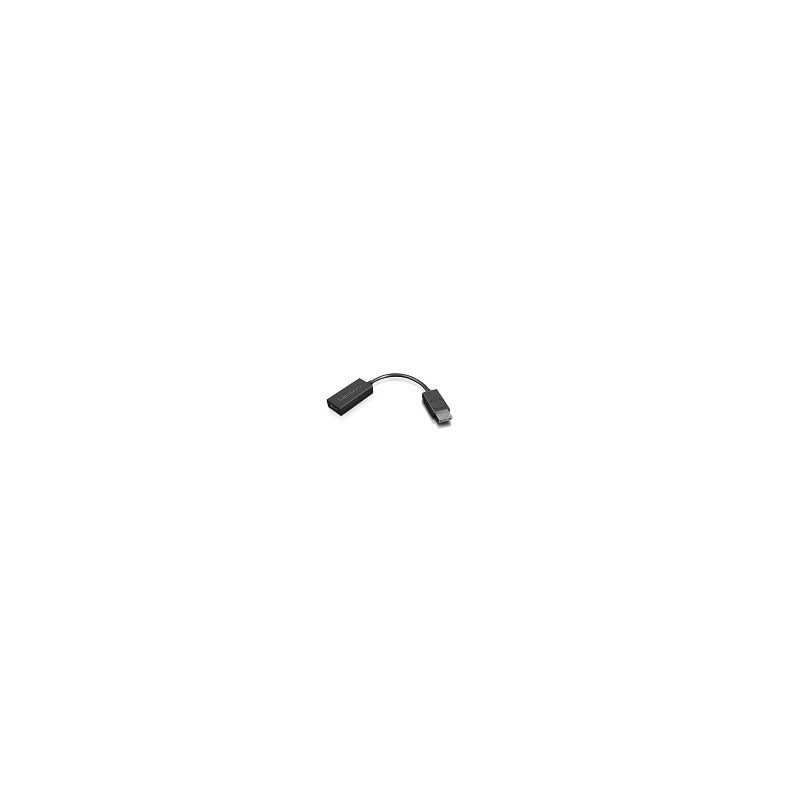 Lenovo 4X90R61023 videokaapeli-adapteri 0,225 m DisplayPort HDMI-tyyppi A (vakio) Musta