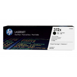 HP 312X värikasetti 2 kpl Alkuperäinen Musta