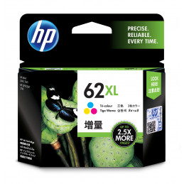 HP 62XL mustekasetti Alkuperäinen Korkea (XL) värintuotto Syaani, Magenta, Keltainen