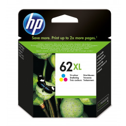 HP 62XL mustekasetti Alkuperäinen Korkea (XL) värintuotto Syaani, Magenta, Keltainen