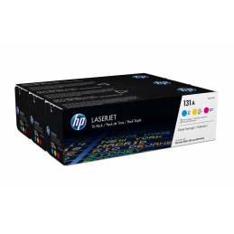 HP 131A värikasetti 3 kpl Alkuperäinen Syaani, Magenta, Keltainen