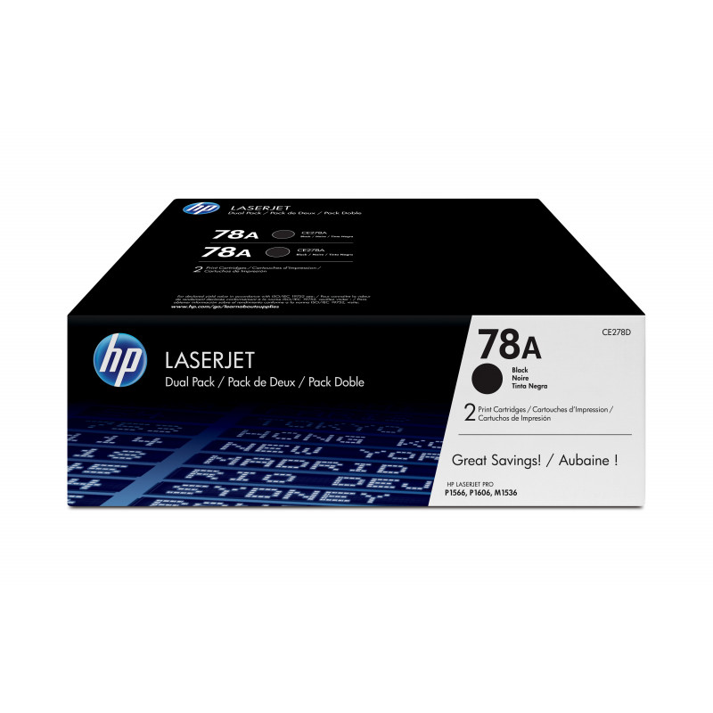 HP 78A värikasetti 2 kpl Alkuperäinen Musta