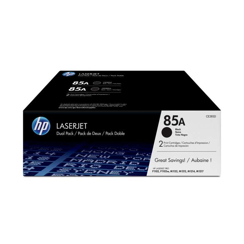 HP 85A värikasetti 2 kpl Alkuperäinen Musta