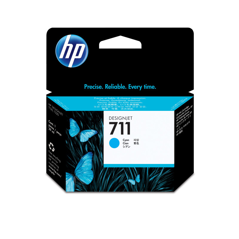 HP 711 mustekasetti Alkuperäinen Syaani