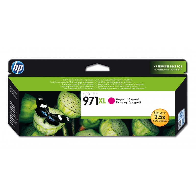 HP 971XL mustekasetti 1 kpl Alkuperäinen Korkea (XL) värintuotto Magenta