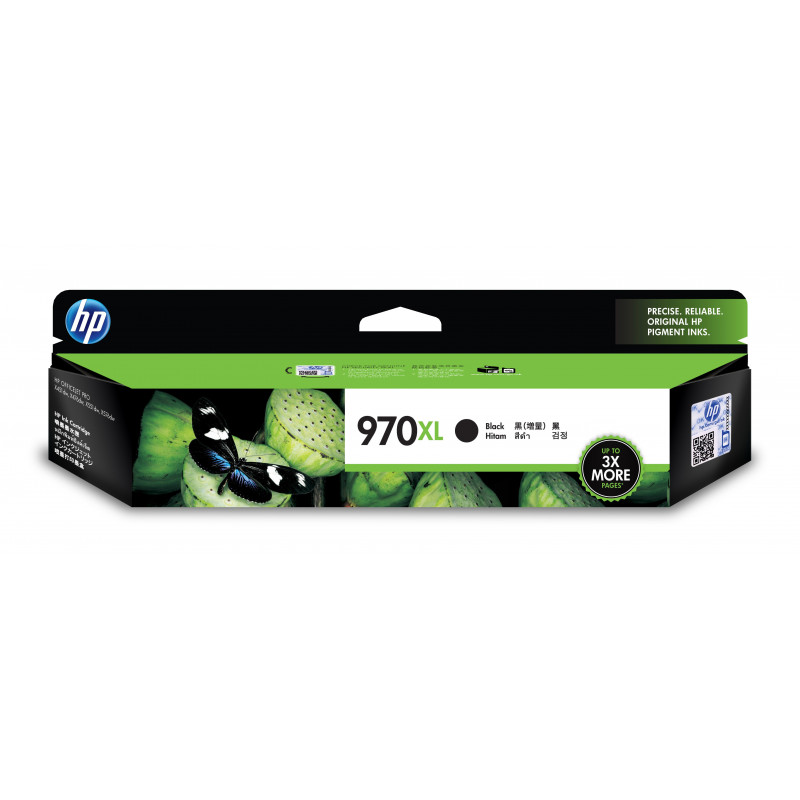 HP 970XL mustekasetti 1 kpl Alkuperäinen Korkea (XL) värintuotto Musta