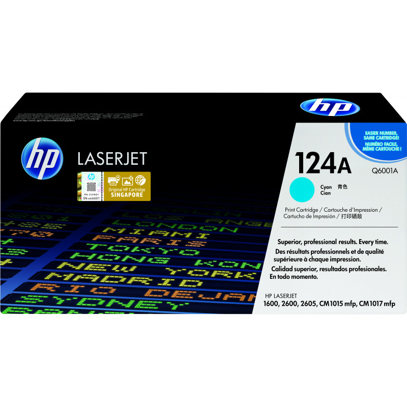 HP 124A värikasetti 1 kpl Alkuperäinen Syaani