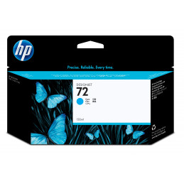 HP Cartucho de tinta ciano 72 DesignJet 130 ml mustekasetti 1 kpl Alkuperäinen Korkea (XL) värintuotto Syaani