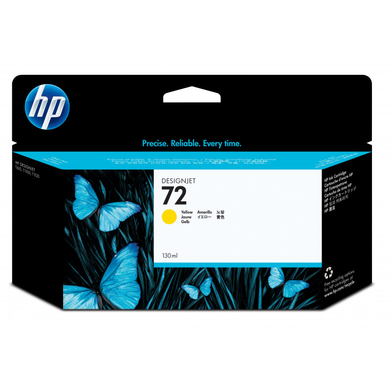 HP 72 mustekasetti 1 kpl Alkuperäinen Keltainen