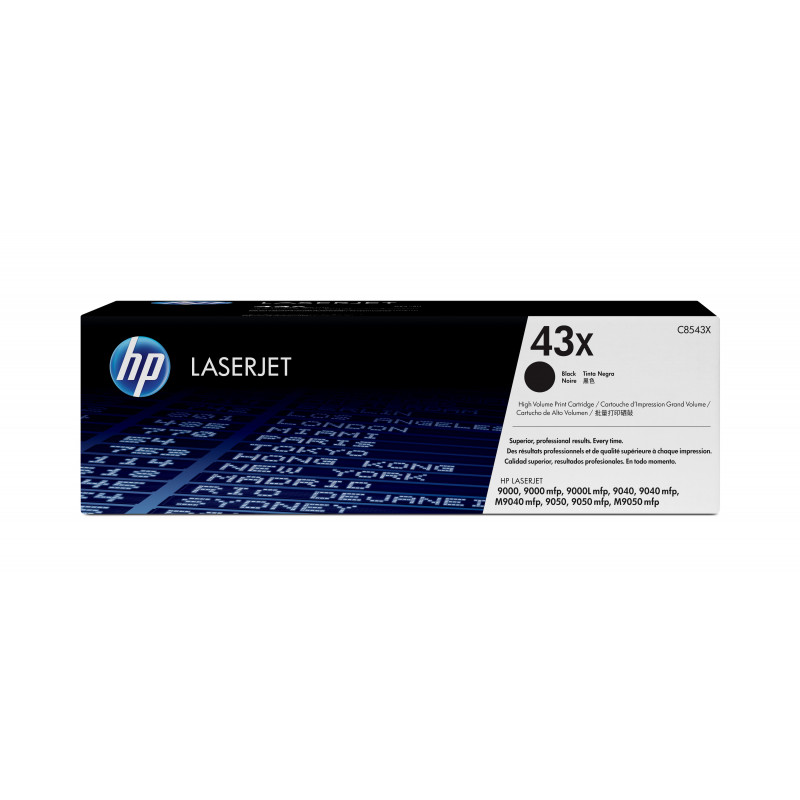 HP 43X värikasetti 1 kpl Alkuperäinen Musta