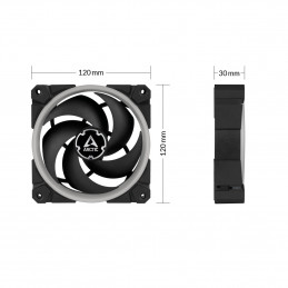 ARCTIC ACFAN00146A tietokoneen jäähdytyskomponentti Tietokonekotelo Tuuletin 12 cm Musta