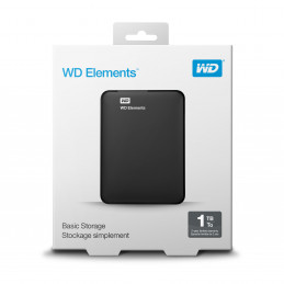 Western Digital WD Elements Portable ulkoinen kovalevy 1000 GB Musta