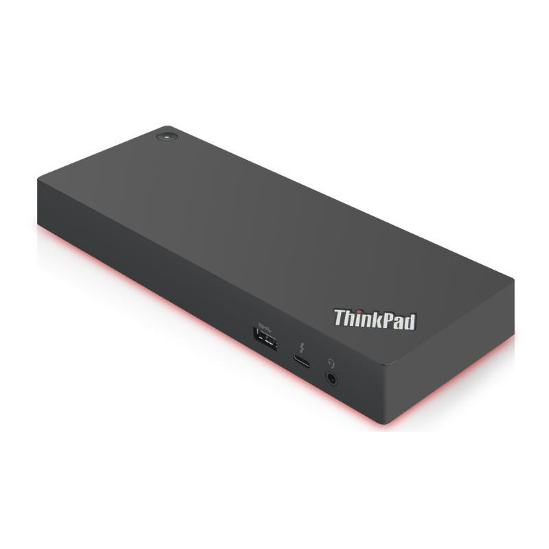Lenovo 40AN0135EU kannettavien tietokoneiden telakka ja porttitoistin Langallinen Thunderbolt 3 Musta, Punainen