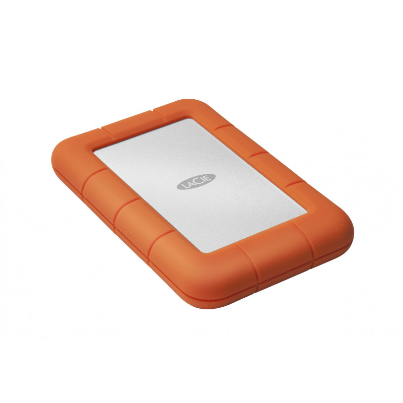 LaCie Rugged Mini ulkoinen kovalevy 1000 GB Oranssi, Hopea