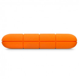 LaCie Rugged Mini ulkoinen kovalevy 1000 GB Oranssi, Hopea