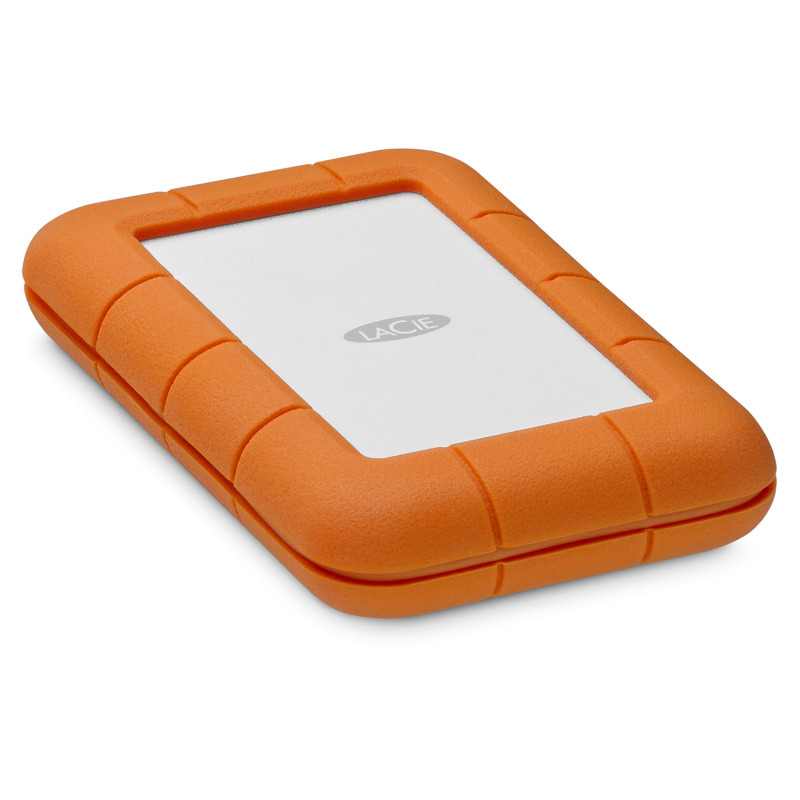 LaCie Rugged Secure ulkoinen kovalevy 2000 GB Oranssi, Valkoinen