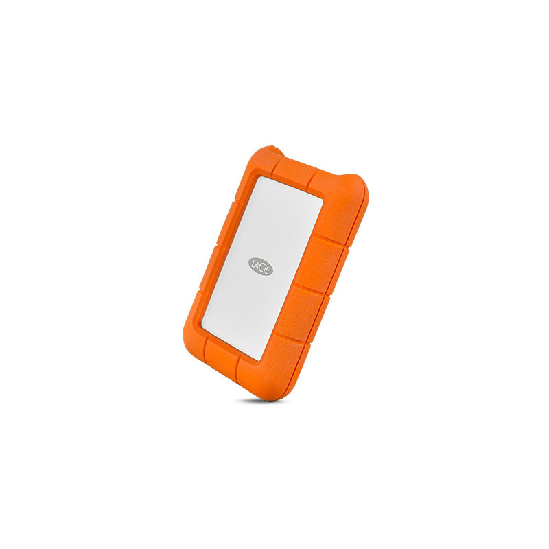 LaCie Rugged USB-C ulkoinen kovalevy 1000 GB Oranssi, Hopea