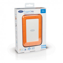 LaCie Rugged Mini ulkoinen kovalevy 2000 GB Oranssi, Hopea