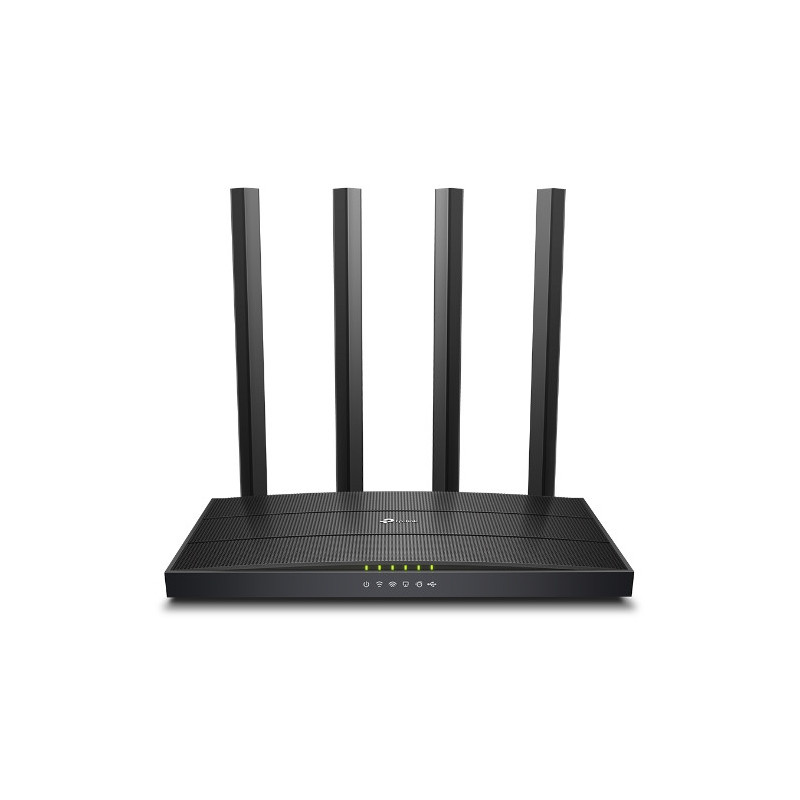 TP-LINK Archer C6U langaton reititin Gigabitti Ethernet Kaksitaajuus (2,4 GHz 5 GHz) Musta