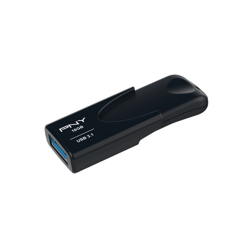 PNY Attache 4 USB-muisti 16 GB USB A-tyyppi 3.2 Gen 1 (3.1 Gen 1) Musta