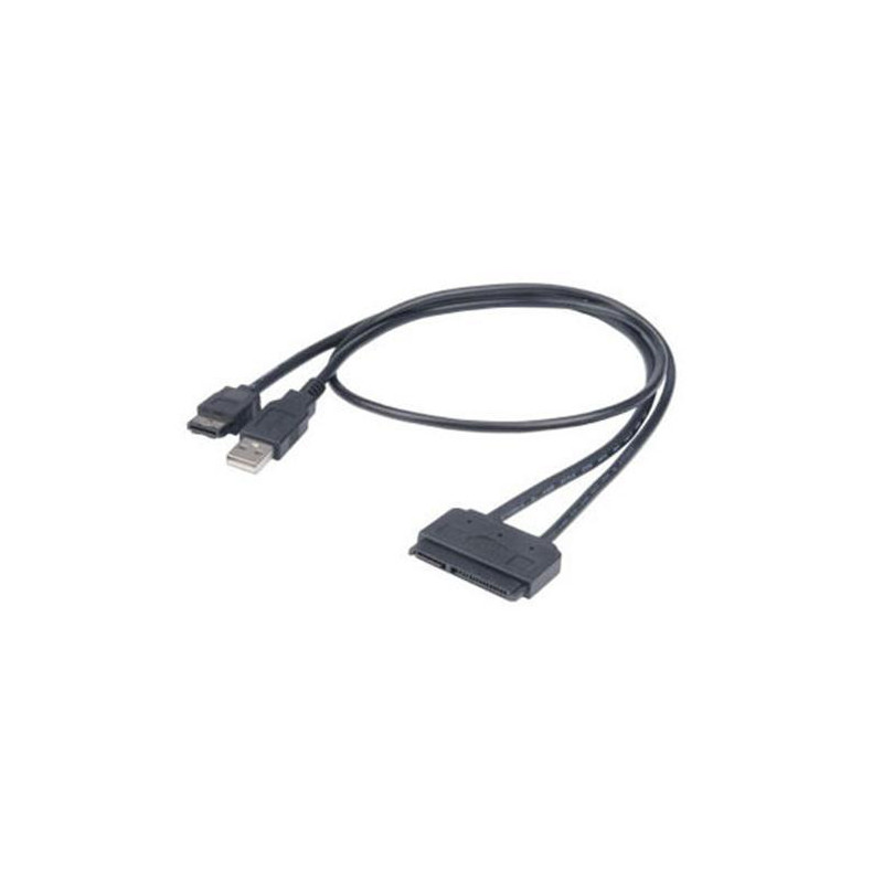 Akasa Flexstor eSATA USB SATA-kaapeli 0,4 m Musta