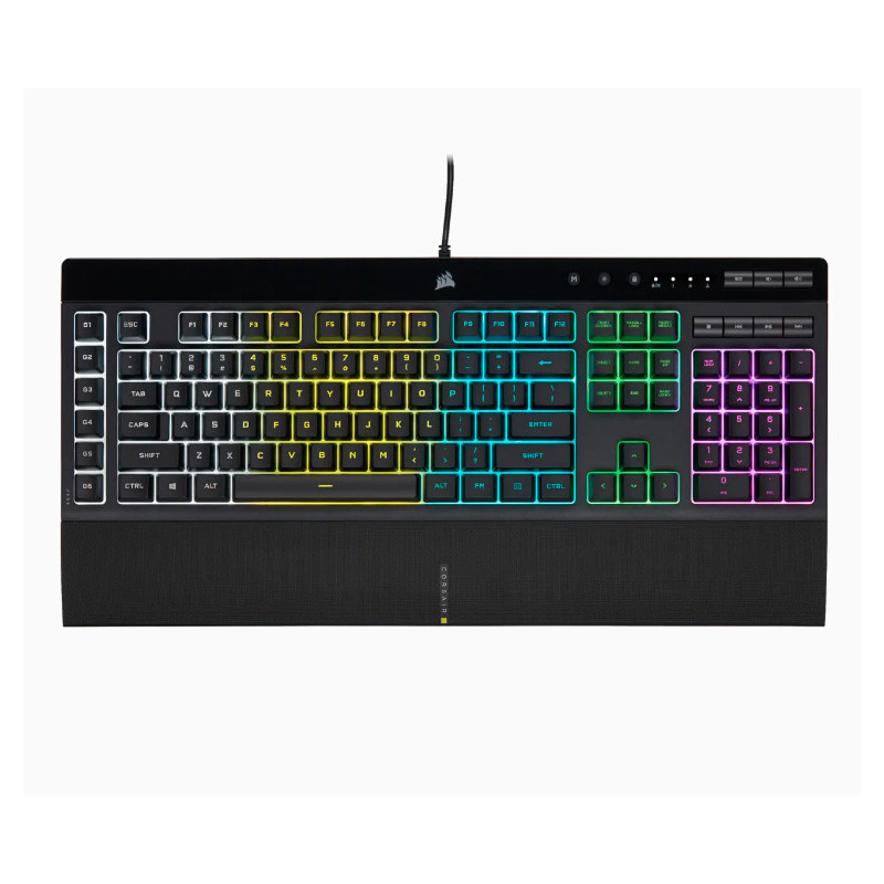Corsair K55 RGB PRO näppäimistö USB QWERTY Pan Nordic Musta