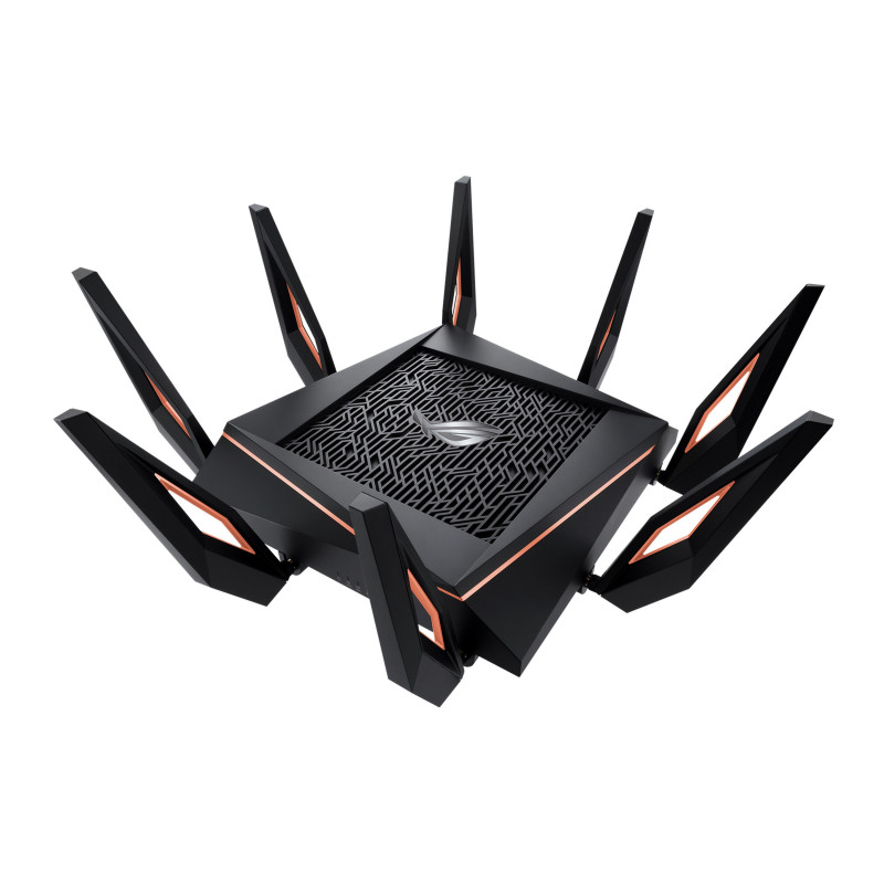 ASUS Rapture GT-AX11000 langaton reititin Gigabitti Ethernet Kolmikaista (2,4 GHz 5 GHz 5 GHz) Musta