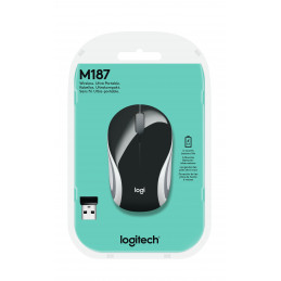 Logitech M187 hiiri Molempikätinen Langaton RF Optinen 1000 DPI