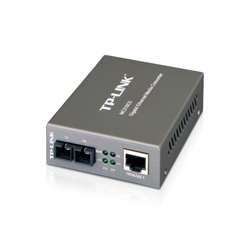 TP-LINK MC210CS verkon mediamuunnin 1000 Mbit s 1310 nm Yksittäistila Musta