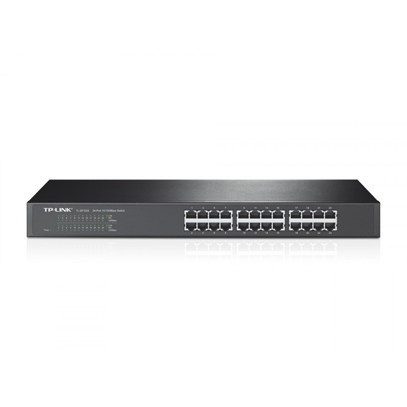 TP-LINK TL-SF1024 Hallitsematon Fast Ethernet (10 100) Musta