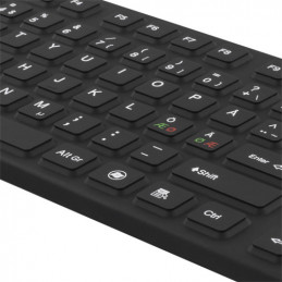 Deltaco TB-501 näppäimistö USB + PS 2 Musta