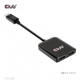 CLUB3D MST hub DisplayPort 1.4 to DisplayPort + HDMI 4K60Hz M F