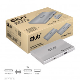 CLUB3D Thunderbolt™4 Portable 5-in-1 Hub with Smart Power