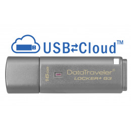 Kingston Technology DataTraveler Locker+ G3 16GB USB-muisti USB A-tyyppi 3.2 Gen 1 (3.1 Gen 1) Hopea
